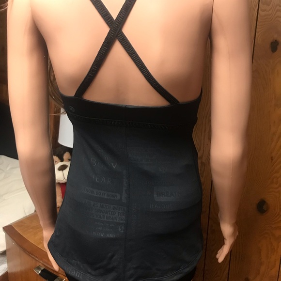 Lululemon Tank Top-Black-Size 2 -Good Condition - Picture 10 of 12